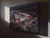 Fine Art Canvas showing Aerial Photograph of Heart of Midlothian - Tynecastle