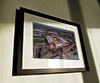 Classic Mounted and Framed Fine Art Print showing Aerial Photograph of Heart of Midlothian - Tynecastle