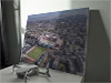 Fine Art Canvas showing Aerial Photograph of Heart of Midlothian - Tynecastle