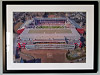 Extra Large Classic Mounted and Framed Fine Art Print showing Aerial Photograph of Heart of Midlothian - Tynecastle Extra Large Classic Mounted and Framed Fine Art Print showing Aerial Photograph of Heart of Midlothian - Tynecastle