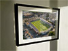 Extra Large Classic Mounted and Framed Fine Art Print showing Aerial Photograph of Hereford United - Edgar Street