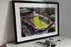 Extra Large Classic Mounted and Framed Fine Art Print showing Aerial Photograph of Hereford United - Edgar Street
