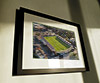 Classic Mounted and Framed Fine Art Print showing Aerial Photograph of Hereford United - Edgar Street