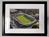 Classic Mounted and Framed Fine Art Print showing Aerial Photograph of Hereford United - Edgar Street
