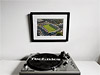 Classic Mounted and Framed Fine Art Print showing Aerial Photograph of Hereford United - Edgar Street