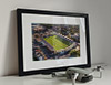 Classic Mounted and Framed Fine Art Print showing Aerial Photograph of Hereford United - Edgar Street