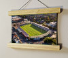 22.5cm / 8.9"  poster hanger with 6x8" landscape print showing Aerial Photograph of Hereford United - Edgar Street