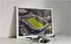 Framed Poster showing Aerial Photograph of Hereford United - Edgar Street