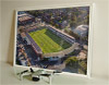 Framed Poster showing Aerial Photograph of Hereford United - Edgar Street