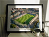 Aerial Photograph of Hereford United - Edgar Street Extra Large Classic Mounted and Framed Fine Art Print showing Aerial Photograph of Hereford United - Edgar Street
