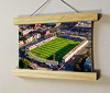 Aerial Photograph of Hereford United - Edgar Street 22.5cm / 8.9"  poster hanger with 6x8" landscape print showing Aerial Photograph of Hereford United - Edgar Street