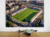 Aerial Photograph of Hereford United - Edgar Street Fine Art Poster showing Aerial Photograph of Hereford United - Edgar Street