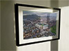 Extra Large Classic Mounted and Framed Fine Art Print showing Aerial Photograph of Hibernian - Easter Road
