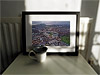 Classic Mounted and Framed Fine Art Print showing Aerial Photograph of Hibernian - Easter Road