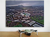 Fine Art Poster showing Aerial Photograph of Hibernian - Easter Road