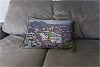Custom Printed Canvas Cushion showing Aerial Photograph of Hibernian - Easter Road