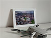 Framed Poster showing Aerial Photograph of Hibernian - Easter Road