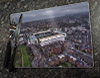 Wooden cork placemat showing Aerial Photograph of Hibernian - Easter Road