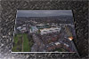 Rectangular glass cuttingboard showing Aerial Photograph of Hibernian - Easter Road