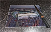 Rectangular glass cuttingboard showing Aerial Photograph of Hibernian - Easter Road