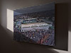 Fine Art Canvas showing Aerial Photograph of Hibernian - Easter Road