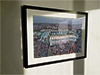 Extra Large Classic Mounted and Framed Fine Art Print showing Aerial Photograph of Hibernian - Easter Road