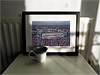Classic Mounted and Framed Fine Art Print showing Aerial Photograph of Hibernian - Easter Road