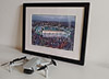 Classic Mounted and Framed Fine Art Print showing Aerial Photograph of Hibernian - Easter Road