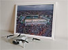 Framed Poster showing Aerial Photograph of Hibernian - Easter Road