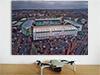 Fine Art Poster showing Aerial Photograph of Hibernian - Easter Road
