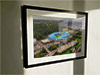 Extra Large Classic Mounted and Framed Fine Art Print showing Aerial Photograph of Huddersfield Town - The John Smith's Stadium