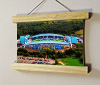 22.5cm / 8.9"  poster hanger with 6x8" landscape print showing Aerial Photograph of Huddersfield Town - The John Smith's Stadium