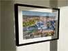 Extra Large Classic Mounted and Framed Fine Art Print showing Aerial Photograph of Ipswich Town - Portman Road