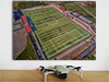 Fine Art Poster showing Aerial Photograph of Kelty Hearts - New Central Park