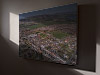 Fine Art Canvas showing Aerial Photograph of Kelty Hearts - New Central Park