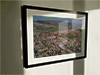 Extra Large Classic Mounted and Framed Fine Art Print showing Aerial Photograph of Kelty Hearts - New Central Park
