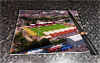 Rectangular glass cuttingboard showing Aerial Photograph of Kidderminster Harriers - Aggborough Stadium
