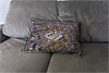 Custom Printed Canvas Cushion showing Aerial Photograph of Kilmarnock - Rugby Park Custom Printed Canvas Cushion showing Aerial Photograph of Kilmarnock - Rugby Park
