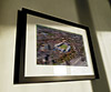 Classic Mounted and Framed Fine Art Print showing Aerial Photograph of Kilmarnock - Rugby Park