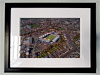 Classic Mounted and Framed Fine Art Print showing Aerial Photograph of Kilmarnock - Rugby Park