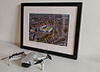 Classic Mounted and Framed Fine Art Print showing Aerial Photograph of Kilmarnock - Rugby Park