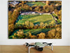 Fine Art Poster showing Aerial Photograph of Leatherhead - Fetcham Grove Fine Art Poster showing Aerial Photograph of Leatherhead - Fetcham Grove