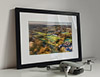 Classic Mounted and Framed Fine Art Print showing Aerial Photograph of Leatherhead - Fetcham Grove