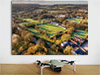 Fine Art Poster showing Aerial Photograph of Leatherhead - Fetcham Grove