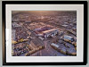 Extra Large Classic Mounted and Framed Fine Art Print showing Aerial Photograph of Leeds United - Elland Road