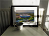 Classic Mounted and Framed Fine Art Print showing Aerial Photograph of Leicester City - King Power Stadium
