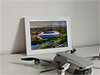 Framed Poster showing Aerial Photograph of Leicester City - King Power Stadium