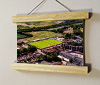 22.5cm / 8.9"  poster hanger with 6x8" landscape print showing Aerial Photograph of Lewes FC - Dripping Pan
