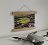 22.5cm / 8.9"  poster hanger with 6x8" landscape print showing Aerial Photograph of Lewes FC - Dripping Pan