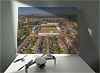 Fine Art Canvas showing Aerial Photograph of Leyton Orient - Brisbane Road